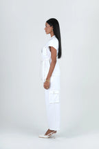 Clara Co-Ord Set - White Utility