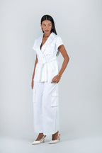 Clara Co-Ord Set - White Utility
