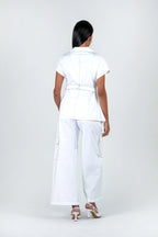 Clara Co-Ord Set - White Utility