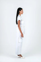 Clara Co-Ord Set - White Utility