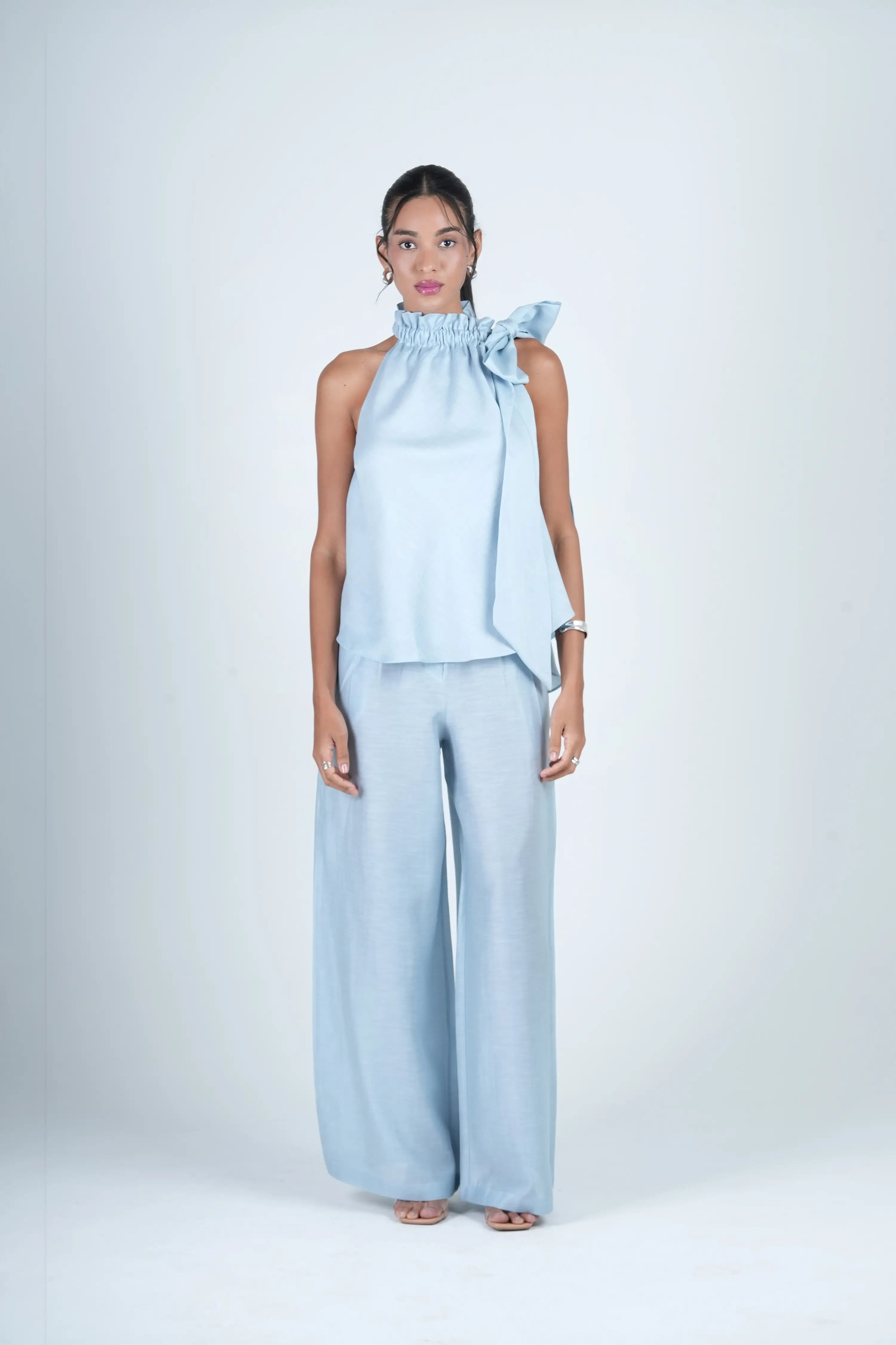 SERAPHINA CO-ORD SET | MIST BLUE