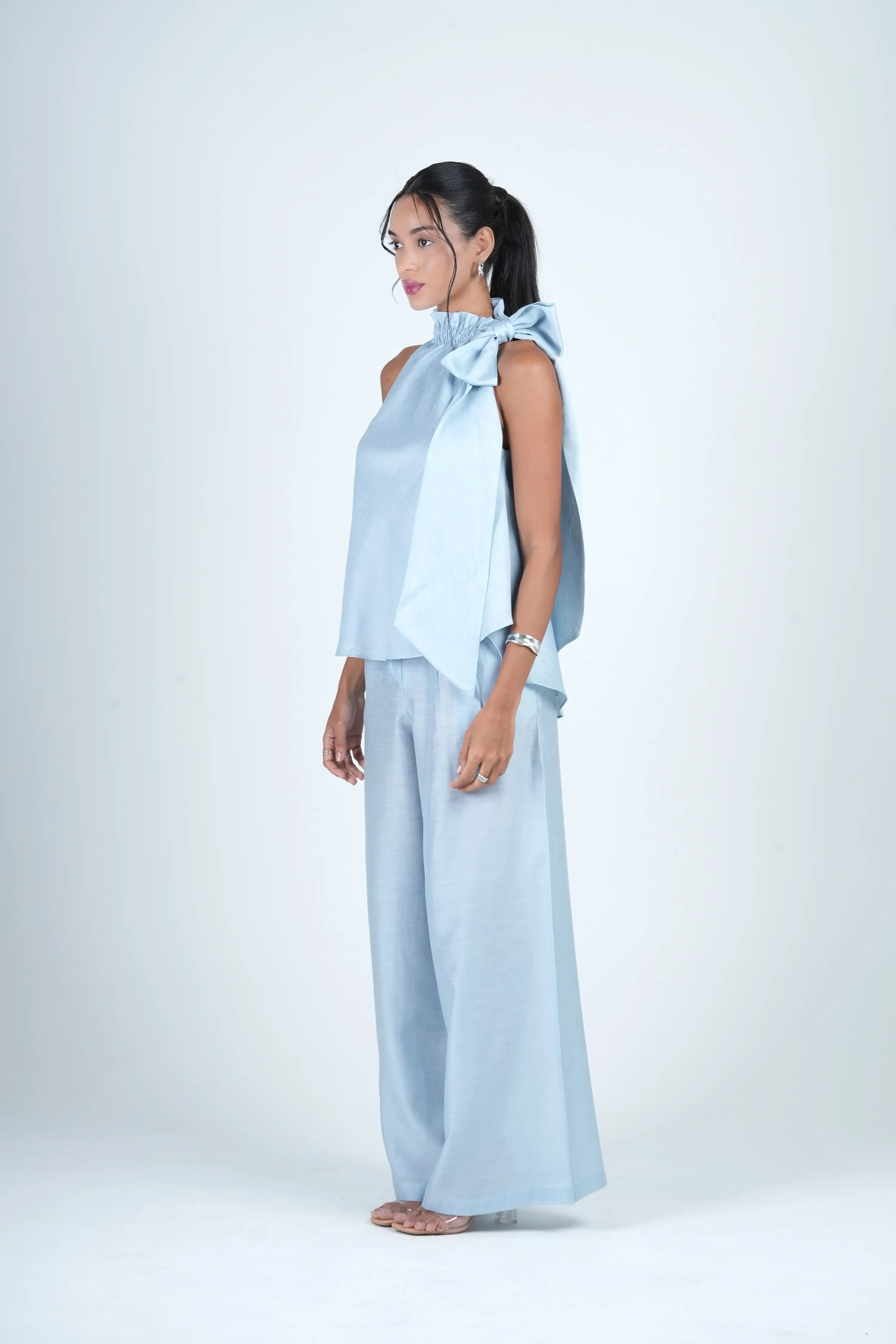 SERAPHINA CO-ORD SET | MIST BLUE