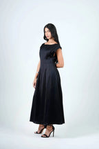 Stella Midi Dress – Black