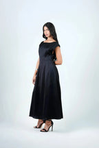 Stella Midi Dress – Black
