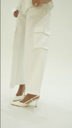 Clara Co-Ord Set - White Utility