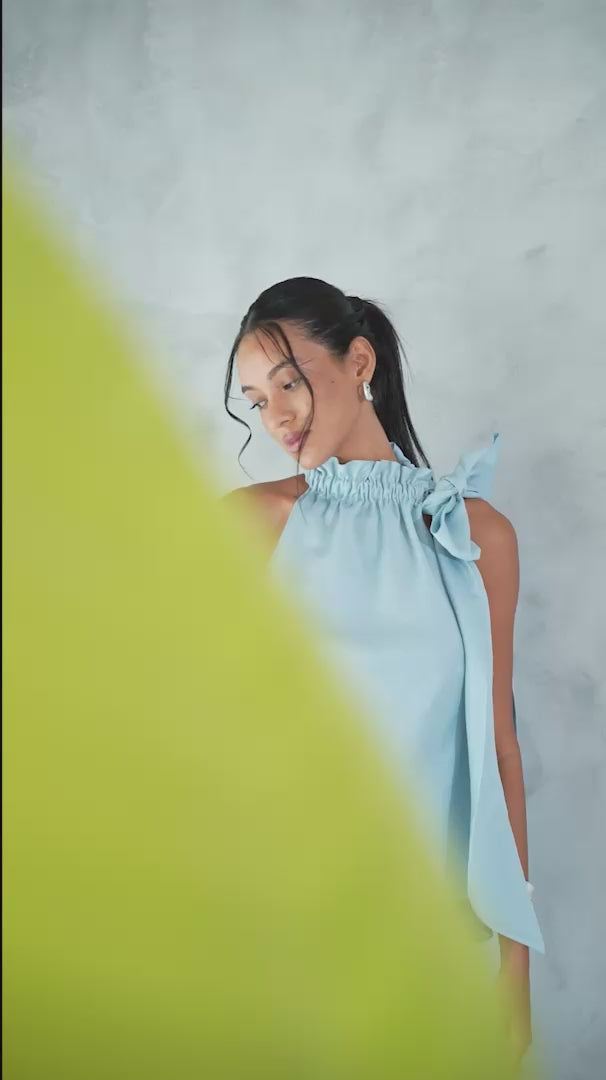 SERAPHINA CO-ORD SET | MIST BLUE